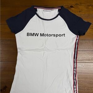 BMW Motorsport Tee with Navy and White Accents